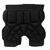 Cyrank 3D Gepolsterte Shorts, Schutzhosen Kinder Snowboard Shorts, Gepolsterte Hüftschutz-Shorts für Kinder, Herren Damen Protektorhose, Schützende Hüfte Pads Schutzpad Fur Ski Snowboard Einstellbare