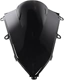 Windschutzscheibenabweiser Oder CBR650 Für CBR 650 R 2019 2020 2021 2022 2023 Motorrad ABS Windschutzscheibe Verkleidung(Schwarz)