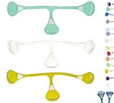 Snappi Windelklammer für Mullwindeln Stoffwindeln | 3er Pack | Große 1 (klein) (Hellgrün-türkis/Weiß/Gelb)