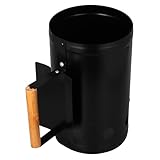 TOYANDONA Point Holzkohleeimer Holzkohlegrill Starter Grill-Feuerstarter Camping Holzkohle zum Grillen Kohle Schornstein Kohlekaminanzünder für Grill Grillanzünder Black Zufällige Farbe