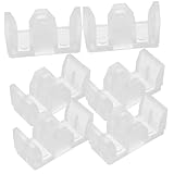 CLISPEED 6 Stück Teiliges Glas-schiebetür Bodenführung aus Silikon Antikollisionsblock für Duschtüren Rutschfestes Design Geräuscharm Vielseitig Einsetzbar für Bad Glasschiebetüren Einfache