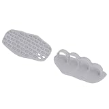 CHICIRIS Gymnastikgriffe, Ergonomische rutschfeste Trainingsgriffe aus Silikon mit Saugnäpfen für Gewichtheben und Training (Gray)