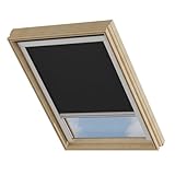 Cocoon Verdunklungsrollo CK01 - Thermo Rollo Verdunkelung - Dachfenster Verdunkelung - Schwarz