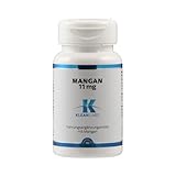 Klean Labs - Mangan 11mg - 90 Kapseln - vegan, ohne Gentechnik, ohne unerwünschte Zusätze - für einen normalen Energiestoffwechsel