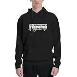 Moollyfox Böhse Onkelz Hoodie Herren, Hip Hop Style, Vergöttert II. Männer Kapuzenpullover, Schwarz