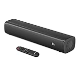 Wohome 2.1-Kanal Soundbar für TV Geräte,16 Zoll Bluetooth PC Sound bar,TV Lautsprecher mit Bluetooth/Optisch/AUX/USB Anschluss für PC/Gaming/Projektoren/Desktop/Laptop