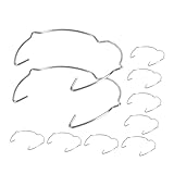 HOLIDYOYO 10 Stück Teiliges Lampen federklammern aus Eisen Robuste Federclips zur Befestigung von Downlight und Spotlight Vielseitig Einsetzbar für Wohn Büro Gewerbeleuchten