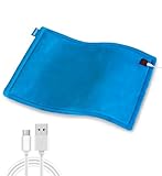 Comfheat USB Heizkissen, 5V Heizkissen zur Schmerzlinderung, 3 Heizstufen & automatische Abschaltung, Wärmetherapie zur Schmerzlinderung bei Bauchkrämpfen (40 x 30 CM) (nicht aufladbar) Blau