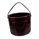 HIAKDOFT Massives Holz Fußbadewanne Spa Fußbad Eimer mit Ledergriff Stabiles Fußbadefass für Fußmassage und Entspannung Leicht Platzsparend für Zuhause Altersgruppen