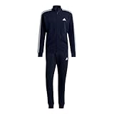 adidas Herren Trainingsanzug Jogginganzug Loungewear-Set French Terry Trainingsanzug, Farbe:Dunkelblau, Artikel:-legend ink/white, Größe:2XL