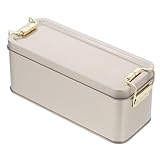 ULTECHNOVO Eisenboxverpackung Metallkekse Dekorative Schachteln für die Heimdekoration Keksdose dekorative Dosen mit Deckel dekorative Kästen mit Deckel Kaffee Dose Golden