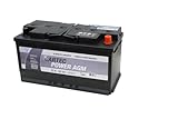 CARTEC Autobatterie POWER AGM 95 AH / 810 A KSN A04, Starterbatterie mit langer Lebensdauer, auslaufsicher, geeignet für alle Fahrzeuge, besonders für Start-Stopp-Systeme, schwarz