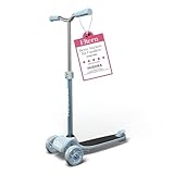 HUDORA Tri Scooter - Stabiler Dreirad-Roller mit großer Trittfläche - Höhenverstellbarer & zusammenklappbarer Cityroller für bis zu 100kg - Dreiradscooter aus Aluminium für Kinder & Jugendliche