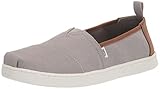 TOMS Jungen Alpargata Flacher Slipper, Grau, 34 EU