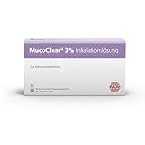 PARI MucoClear 3% NaCl Inhalationslösung - Hypertone Kochsalzlösung zum Inhalieren - 20 Ampullen je 4 ml