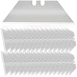 Trapezklingen für Teppichmesser Ersatzklingen Trapez 100Stk Karbonstahl Klingen für Cuttermesser Teppichmesser Cutter Klingen 0.60mm