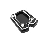 Motorrad-Seitenständer Für NX400, Vergrößerte Verlängerung, Kick-Stand-Pad(Black)