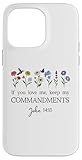 If You Love Keep My Commandments John 14:15 Bible Verse God Hülle für iPhone 14 Pro Max