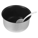 PRETYZOOM Auskleidung für Reiskocher Käsekuchenpfanne Edelstahlbehälter kochtopf antihaftbeschichtet cooking pot electric Grillplatten Blech Alu-Topf Mehrzwecktopf innerer Kochtopf Mini Brot