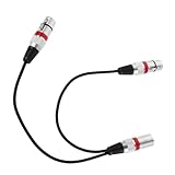 Milisten 2 Stück Teiliges Xlr Audio Splitter Kabel Professionelles Y Verteilerkabel mit Männlich zu Weiblich Anschlüssen Stabile Signalübertragung für Mikrofon Headset Pc und Studio