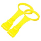 Gatuida Babysicherheitsringe für Kinderbett Abnehmbare Zugringe für Babybett Beim Stehen und Laufen Stabile und Sichere Handhabung Zubehör für Kleinkinder Gelb