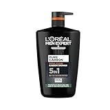 L'Oréal Men Expert Duschgel Carbon Protect, reinigt Gesicht, Körper und Haare, Maxi-Format 1 l