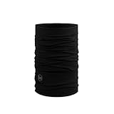 Buff Merino Lightweight Multifunktionstuch Solid Black Unisex Erwachsene