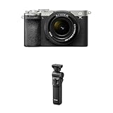Sony Alpha 7C II | Spiegellose Vollformatkamera mit SEL2860 (33 MP, Echtzeit-Autofokus, 10 BPS, 4K Video, neigbarer LCD-Touchscreen) Silber/schwarz + Sony GP-VPT2BT