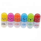 6 Stücke Mini-teleskop-stift Cartoon-kapsel Einziehbarer Kapsel-kugelschreiber Für Kindergarten-schule Weihnachtsgeschenke