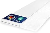 OnlyDreams – 6cm Matratzen Topper 90x200cm | ergonomischer 7-Zonen Kaltschaum | Härtegrad H2&H3 | rutschfest | Memory Effekt | optimaler Liegekomfort | atmungsaktiver, waschbarer Bezug | Oeko-TEX®