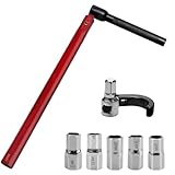 Standhahnmutterschlüssel, 8-14mm Stahlqualität Armaturenzange Wasserhahn Montagewerkzeug, Rot Standhahn Mutternschlüssel， Universalwerkzeug Mutternschlüssel Schlüssel für Sanitärinstallationen