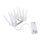 VALICLUD Eiszapfen Lichterkette Warmweiß Batteriebetrieben Energiesparende Fairy Curtain Light für Garten Hochzeit Party Fenster und Outdoor Dekoration