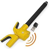 URBAN UR978Y Lenkradkralle Doppelter Sicherheit Lenkradschloss Ohne/Mit Alarm Hi-Tech 120dB+LED, Sicherer und Sichtbarer Lenkradsperre, Patentiert Diebstahlsicherung Universal für Auto Wohnmobil PKW