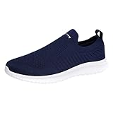 Turnschuhe für Herren, Netzstoff, atmungsaktiv, bequem, rutschfest, Wanderschuhe, leichte Lauf-Sneaker, lässig, Fitnessstudio, Fitness, Keil-Sneaker, Outdoor-Turnschuhe, Wandern, Trekking-Trainer