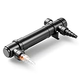 SunSun CUV-136 Teichklärer 4500 l/h / 36 W UVC Vorklärgerät für Teichfilter & Teichpumpe Wasserklärer mit UV-Lampe Lichtfilter zur Algenbekämpfung