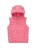 TOM TAILOR Mädchen 1038497 Lightweight Steppweste mit Ohren, 15799-carmine pink, 116/122