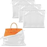 3Pcs Staubbeutel für Handtaschen, für Handtaschen Seidentuch Staubabdeckung Staubdichte Kordelzug Aufbewahrungstasche Weicher Staubbeutel zum Schutz von Handtaschen für Handtaschen Geldbörsen Rucksäck