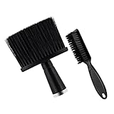OATIPHO 2Stücke Teiliges Nackenpinsel für Friseure Ergonomische Haarreinigungsbürste zur Effektiven Entfernung von Gebrochenem Haar für Salons und Heimgebrauch