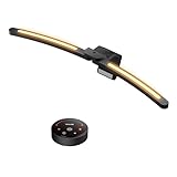 Quntis 66cm Curved Monitor Lampe mit Fernbedienung, Verstellbare Winkel Warmweiße Hintergrundbeleuchtung Monitor Light Bar mit Auto-Dimmen, Flimmfrei Bildschirmlampe Anti-blaulicht Schreibtischlampe