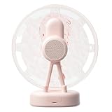 L4h2 Bluetooth-Lautsprecher, Riesenrad, Wasserwelligkeit, RGB-Geräusch-Dekoration, unterstützt Desktop mit AUX-Atmosphäre, weißer TF-Lautsprecher