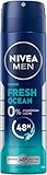 NIVEA MEN Fresh Ocean Deospray, Deo ohne Aluminium (ACH) mit 48h Schutz, Deodorant mit einzigartiger INIFINIFRESH Formel und frischem Meeresduft (150 ml)