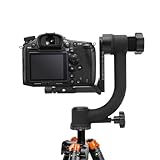 Kardanischer Panoramakopf für Stativ, 360° Gimbal Stativkopf mit Schnellwechselplatte, bis 20kg Tragkraft, Panoramakopf für DSLR Kamera Teleobjektiv Tierfotografie