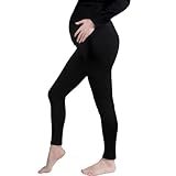 Aomig Damen Umstandsleggings, High Waist Elastisch Schwangerschaftsleggings Lange, Blickdicht Umstandshose Freizeithose, Stretch Umstandsmode für Schwangere Zuhause Yoga Sport