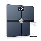 Withings Body+ - WLAN-Smart-Waage mit Körperzusammensetzungsfunktion, Messung von Körperfett, BMI, Muskelmasse, Wasseranteil, digitale Körperfettwaage, App-Sync via Bluetooth oder WLAN, Schwarz