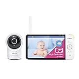 Vtech RM7764HD Babyphone mit Kamera 1080p WiFi Remote Access, 7 Zoll Video Baby Monitor, 360° Schwenk- und neigbar, Babyfon mit Kamera HD Nachtsicht 2-Way Talk Temperatursensor, iOS & Android