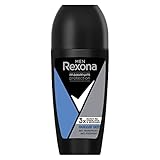 Rexona Men Maximum Protection Deo Roll-On Cobalt Dry Anti-Transpirant mit Schutz vor starkem Schwitzen und Körpergeruch 50 ml 1 Stück