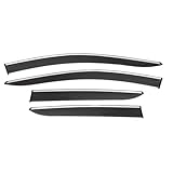 Windabweiser Auto,Aerodynamik Luftleitblech,Einfache Installation Regenstreifen,für VW ID4.X CROZZ MK1 2021+ Langlebig Robust Regenabweiser