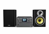 PHILIPS TAM8905 Mikro-Musiksystem 100W, Bluetooth, Spotify Connect, Internetradio, DAB+, CD-Player, USB, Bassreflex-Lautsprecher, Digitale Klangregelung, klassisches Design mit Farbdisplay