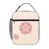 MYGANN Little Pink Cherry Blossoms Unisex mit abnehmbarer, tragbarer gewebter, isolierter Lunchtasche für Arbeit, Reisen, Camping