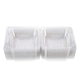 25 Stück transparente Lebensmittelverpackungsboxen, Kunststoffbehälter for Kuchen, Einweg-Obstbox, durchsichtige Gemüsebox, Gebäckaufbewahrung